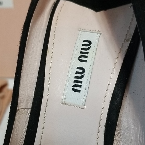 MIU MIU Silver Suede heels - Picture 9 of 14